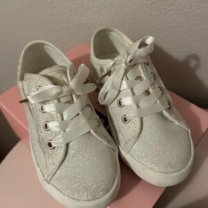 Keds Glittery White Kids Sneakers
